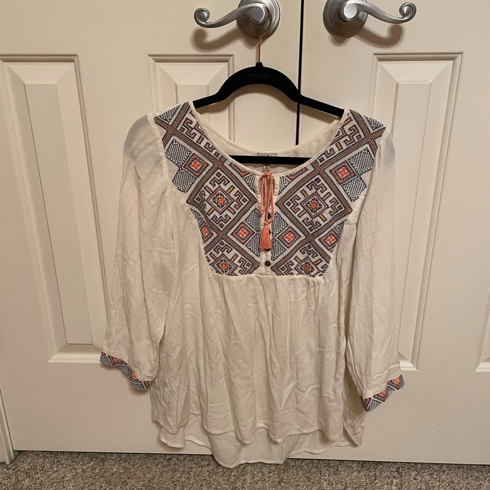 Chip & Pepper Peasant Top
